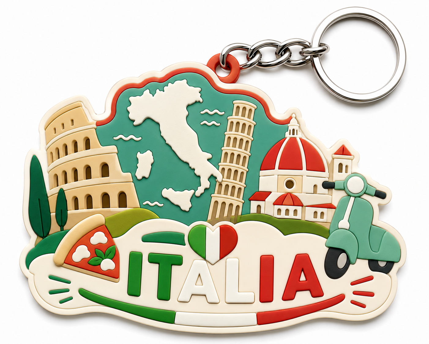 Portachiavi turistico Italia